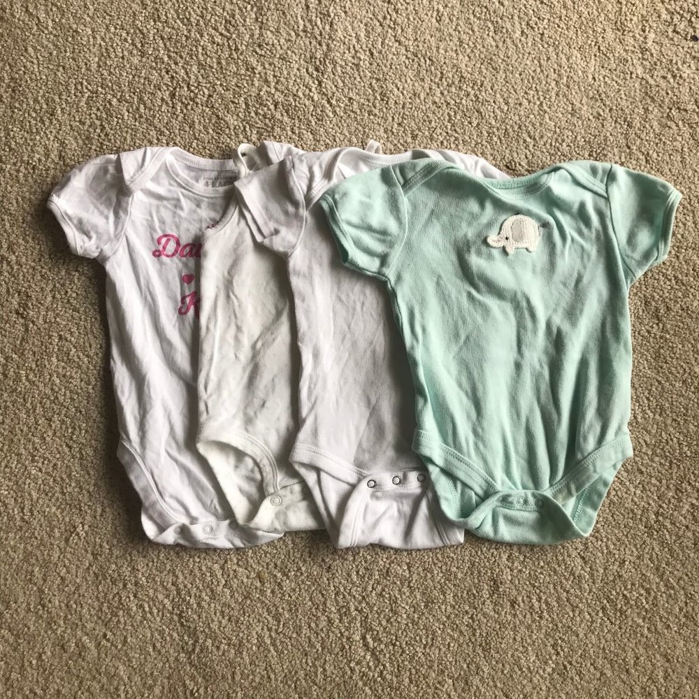 Girls Short Sleeve Onesie Bundle - Light 6-9m